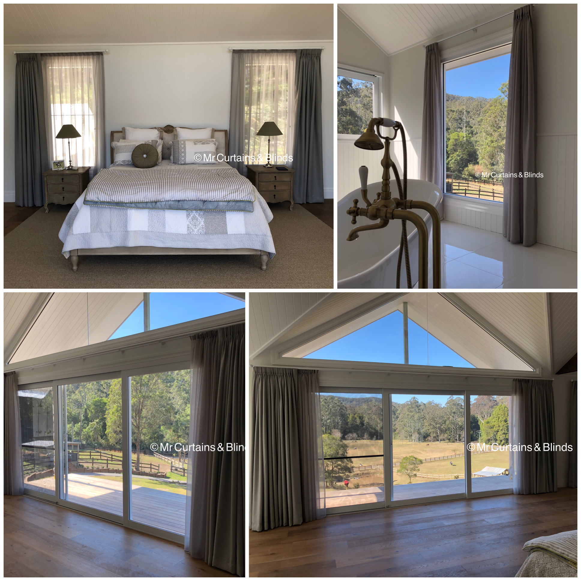 Pleated Curtains and sheer curtains Mr Curtains and Blinds Central Coast