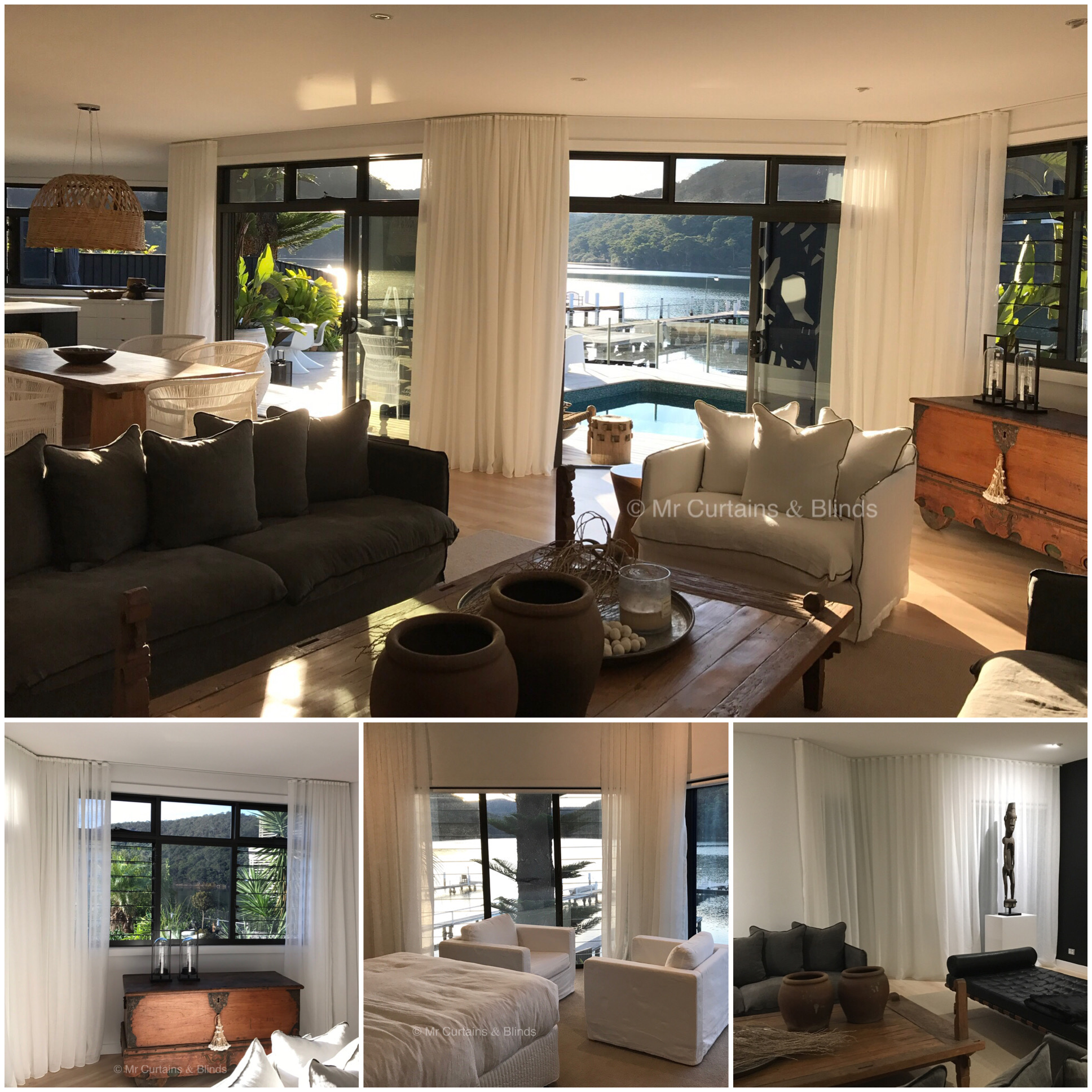 Sfold Sheer Curtains Woy Woy Bay by Mr Curtains and blinds Central Coast