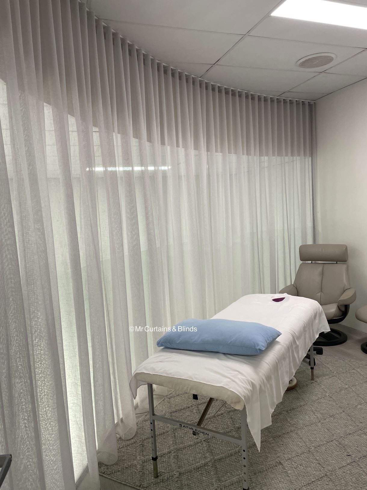Sfold Curtains Massage Room Central CoastJPG