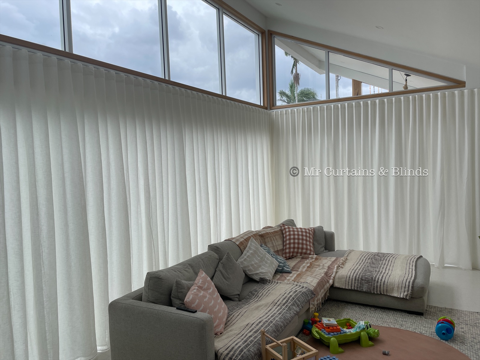 Wave Fold Curtains East Gosford1